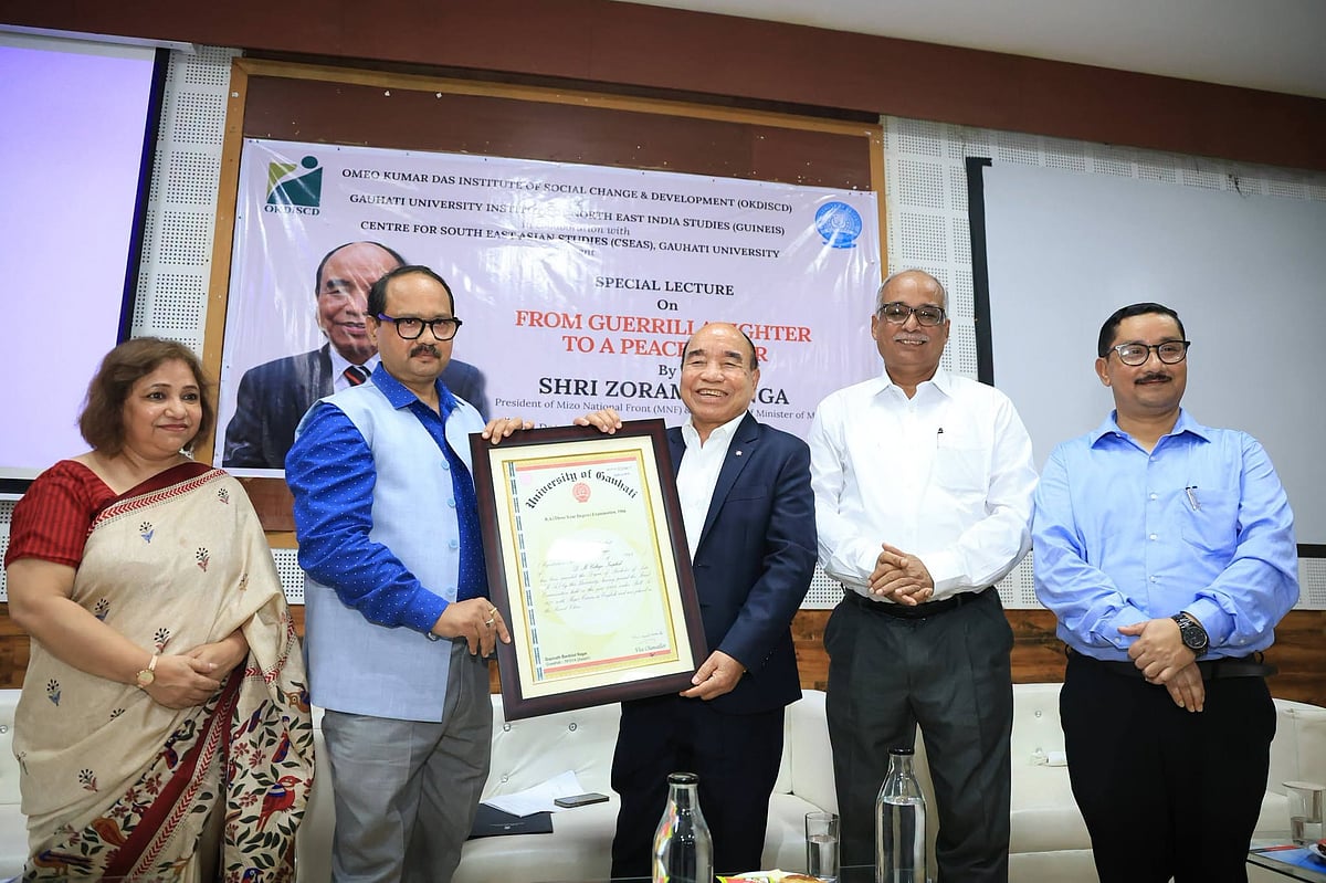 Gauhati University Hands Over 1966 Degree Certificate to Former Mizoram CM Zoramthanga