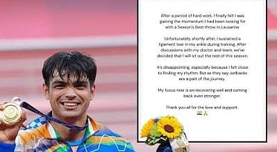 Neeraj Chopra Out of AsianGames 2026 After Ankle Ligament Tear