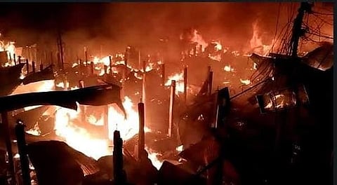 Electronics Shop Gutted in Fire 