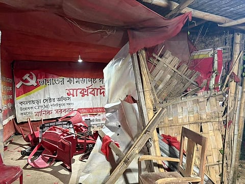 Mandal leaders attack MLA’s house in Tripura, cases filed against each other