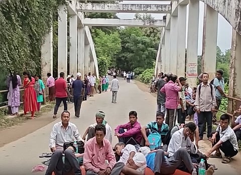 Seven surrendered insurgent groups begin 72-hour NH blockade in Tripura
