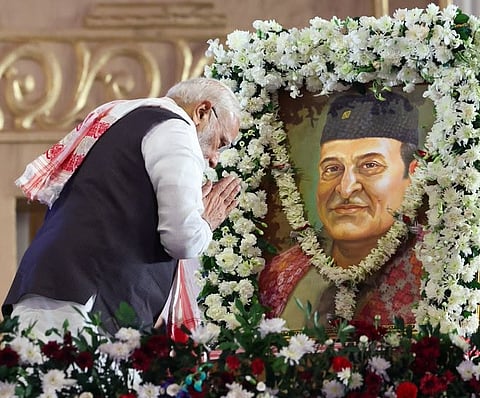 PM Modi Pays Tribute to Dr Bhupen Hazarika 