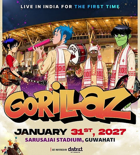 Himanta Biswa Sarma Announces Gorillaz to Perform in Guwahati on January 2027
