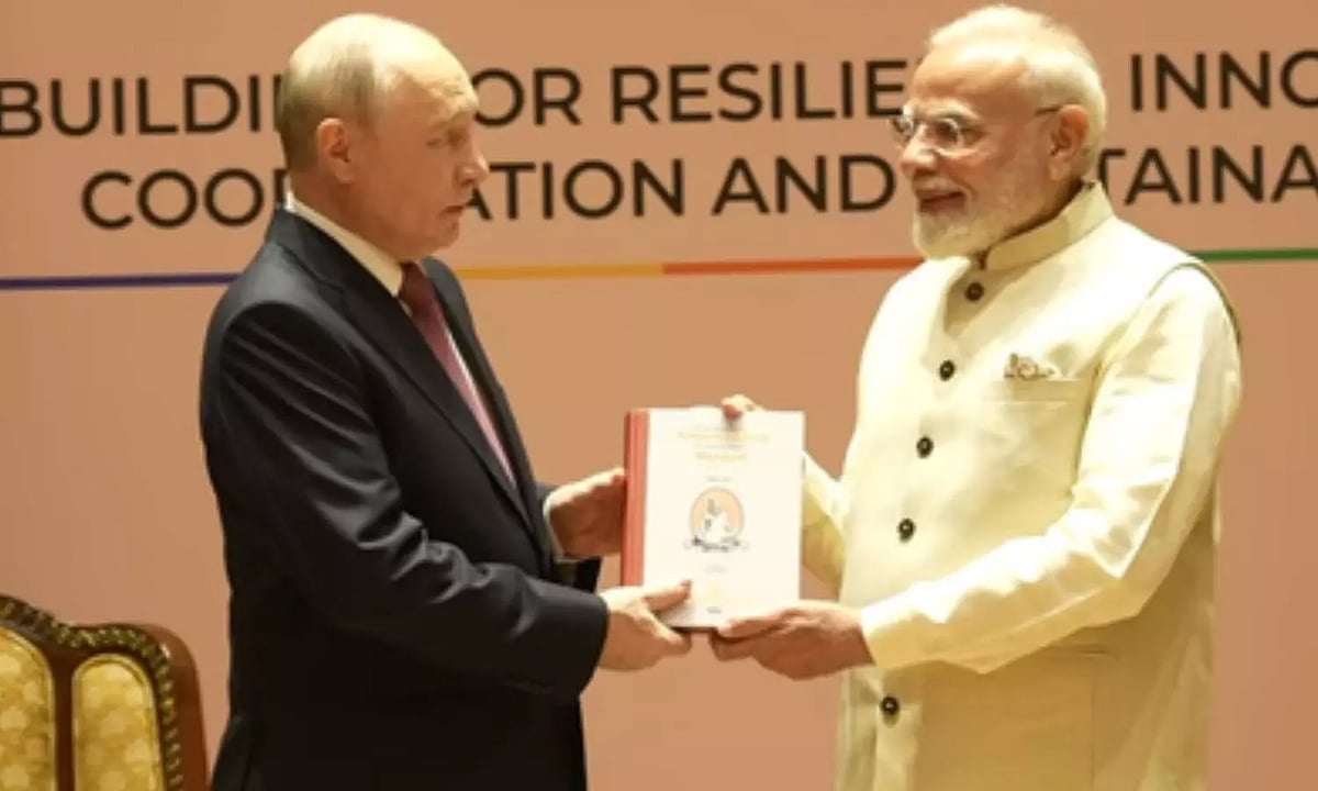 PM Modi presents Putin Russian translation of Tamil literary treasure ‘Thirukkural’