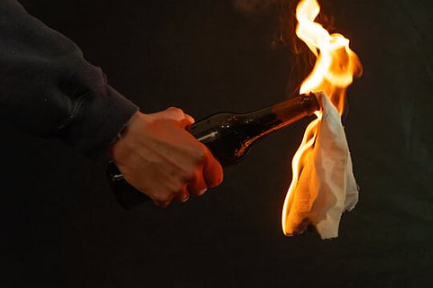 Meghalaya: Two petrol bombs hurled at Laban police station in Shillong
