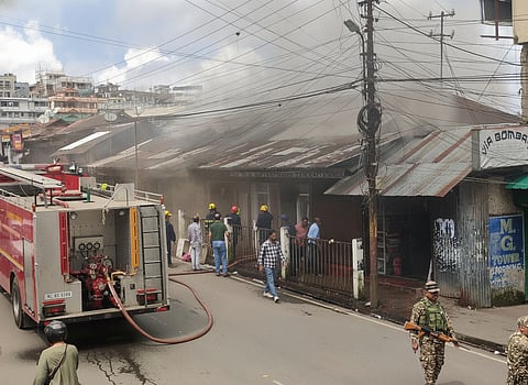 Fire breaks out 