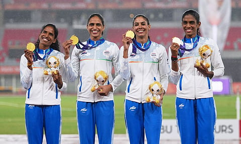 Asian Games: India win gold in women’s 4x400m relay