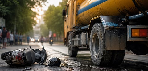 Cachar: Seven-Month Pregnant Woman Killed After Oil Tanker Hits Scooter 