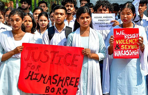 B Borooah College Students Protest, Demand Justice for Himashree Boro