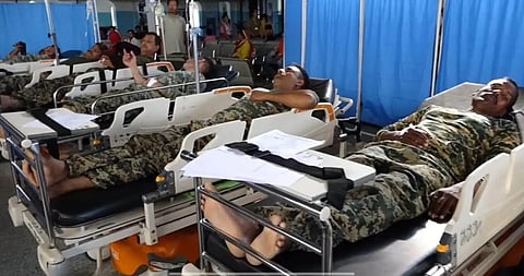 BSF personnel hospitalised