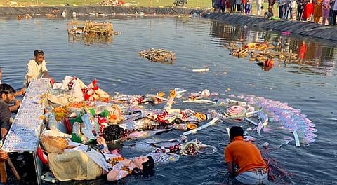 Festive Deity Immersions Spark Critical Environmental Crisis Across Rivers