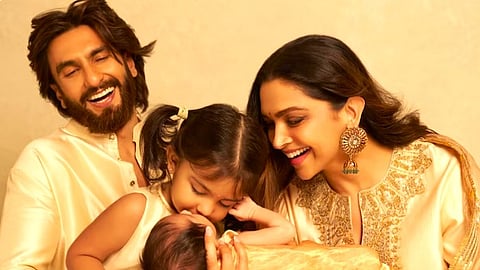 The Bollywood Couple Shares First Complete Family Portrait on Dussehra