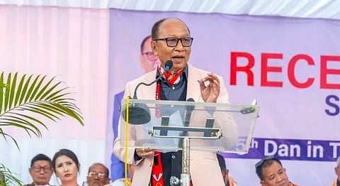 Chief Minister Yumnam Khemchand Singh reassures community leaders that illegal incursions will be curtailed and essential services upgraded under regional development programs.