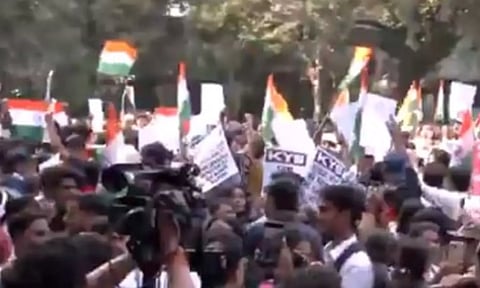 student groups march