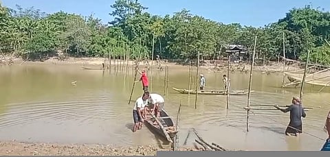Bamboo bridge