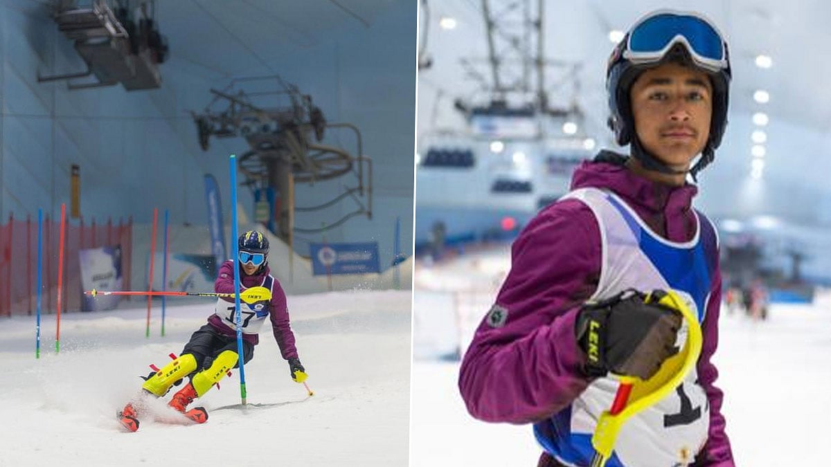 Winter Youth Olympic Games Indian alpine skier Sahil Thakur finishes
