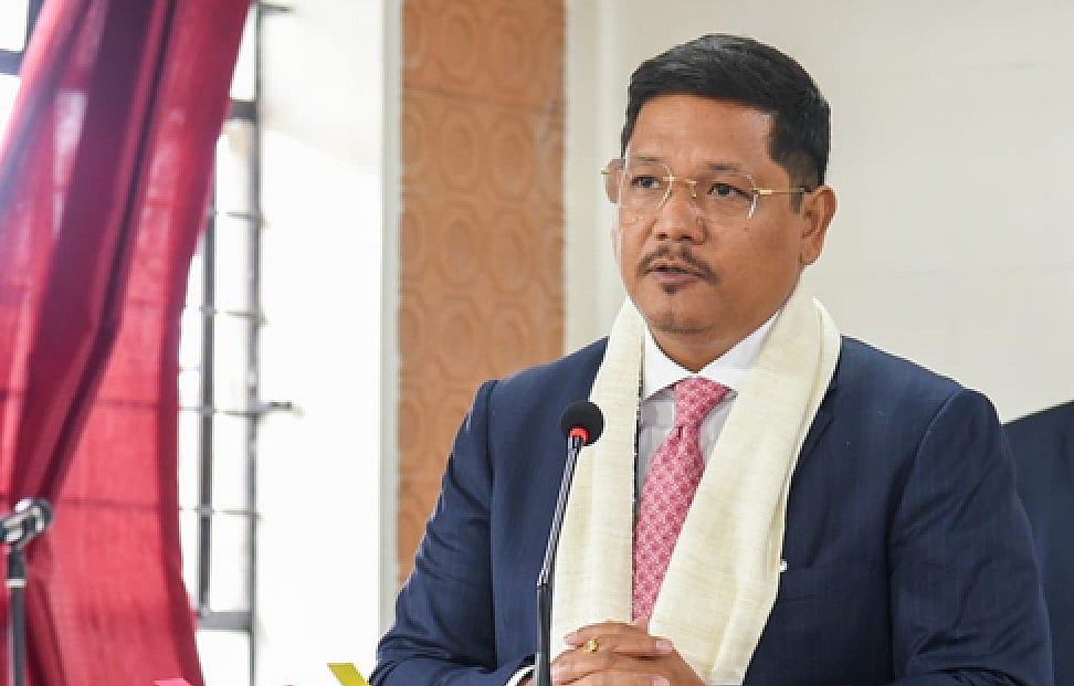 Meghalaya CM Conrad Sangma lays foundation stone for 3 road projects