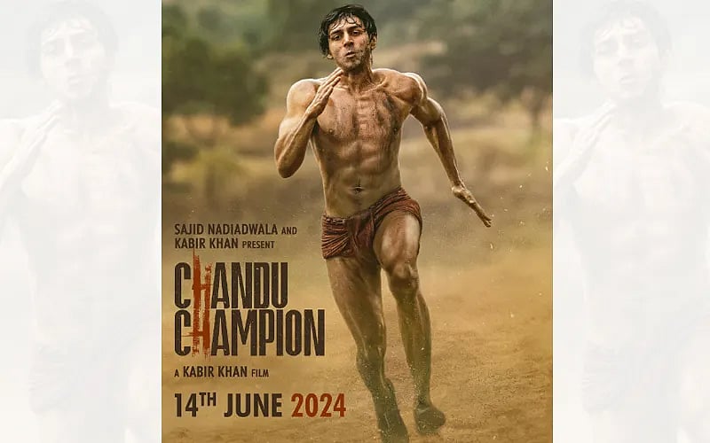 Bollywood star Kartik Aaryan looks ripped in ‘Chandu Champion’ new look