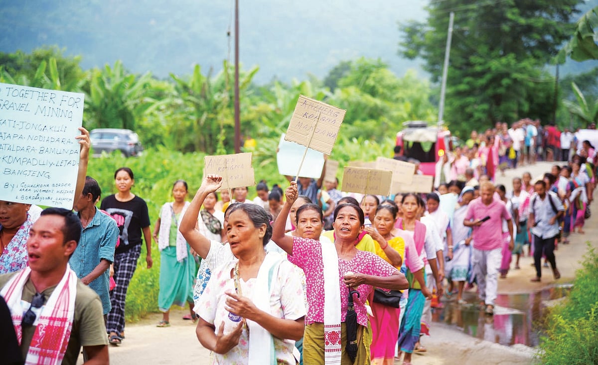 Villagers and Activists Rally Against Sand Gravel Mining in Boko River ...
