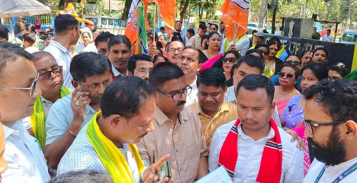 Assam BJP ST Morcha Demands Arrest Of Congress MLA Nurul Huda assam-bjp-st-morcha-demands-arrest-of-congress-mla-nurul-huda