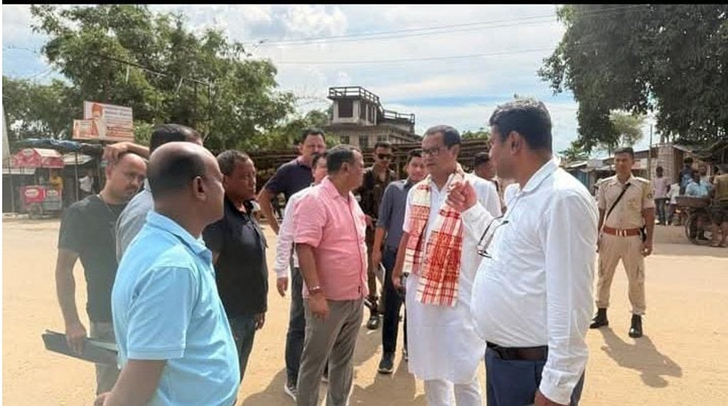 Eviction drive to clear encroached land at Assam-Nagaland border