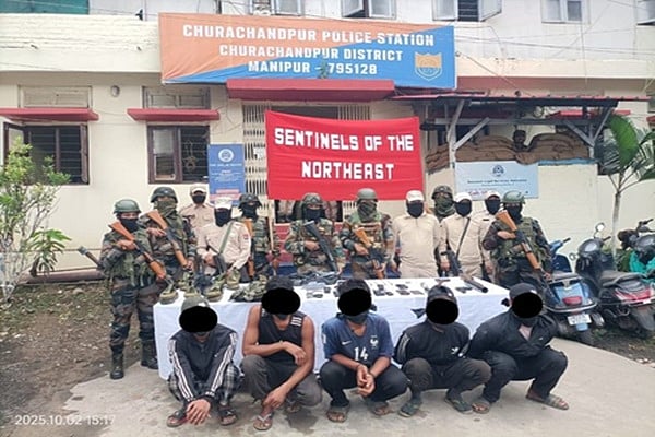 5 Kuki militants among 12 extremists held in Manipur