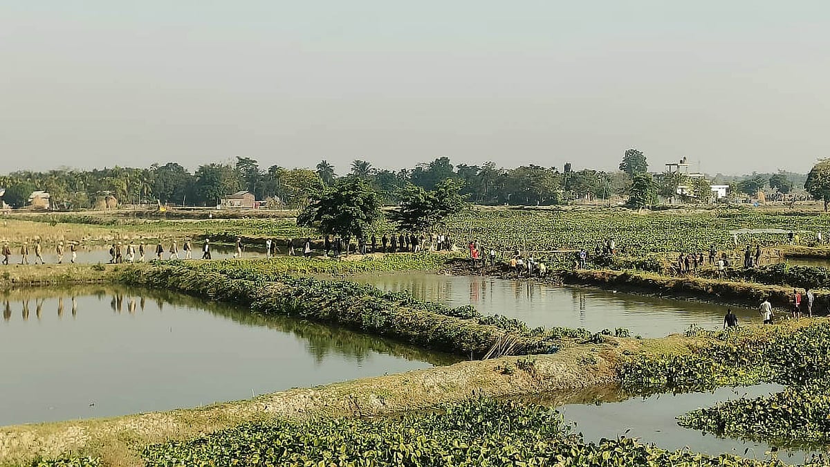 Assam: Eviction drive conducted at Dhing in Nagaon district