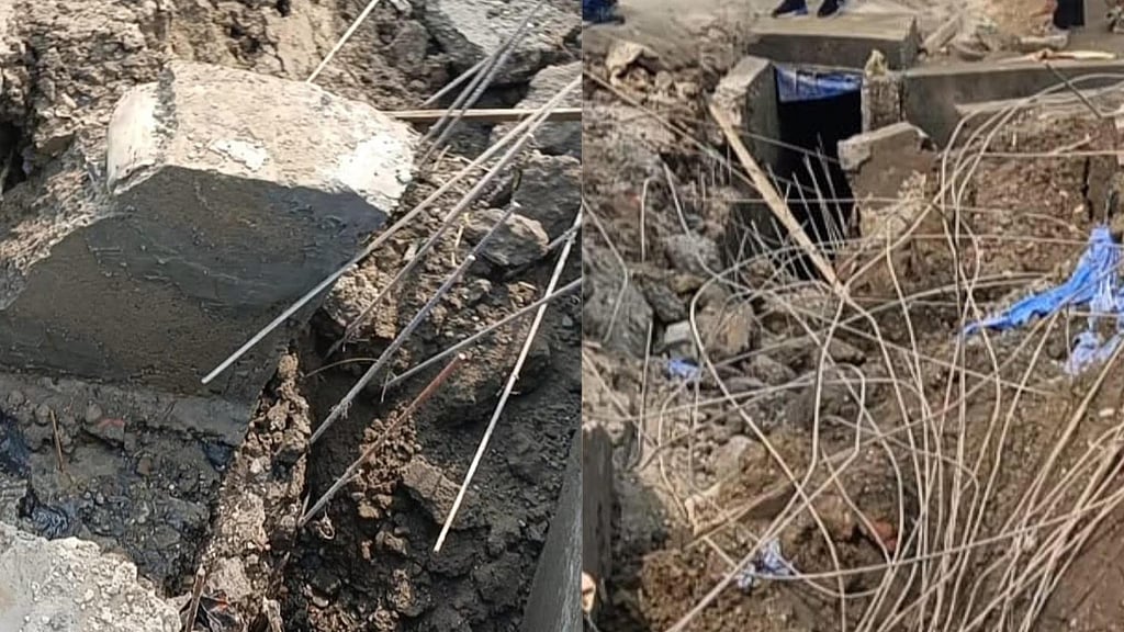 Kharupetia drain collapses within days, irregularity allegations