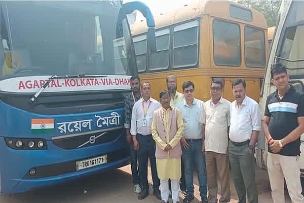 Tripura CM Welcomes Agartala-Kolkata Bus Service Resumption