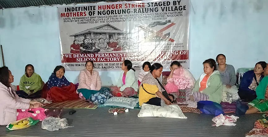 Mothers Begin Hunger Strike Against Arunachal Silicon Factory