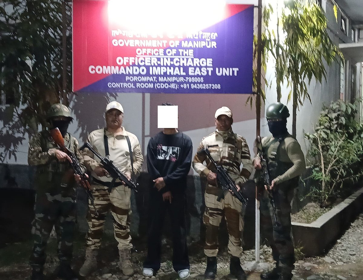 UPPK Cadre Arrested, Arms Recovered in Manipur Security Operations