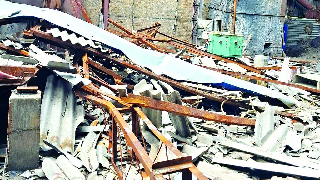 Storm rips through Matia industrial unit, damages RS Iron & Steel factory