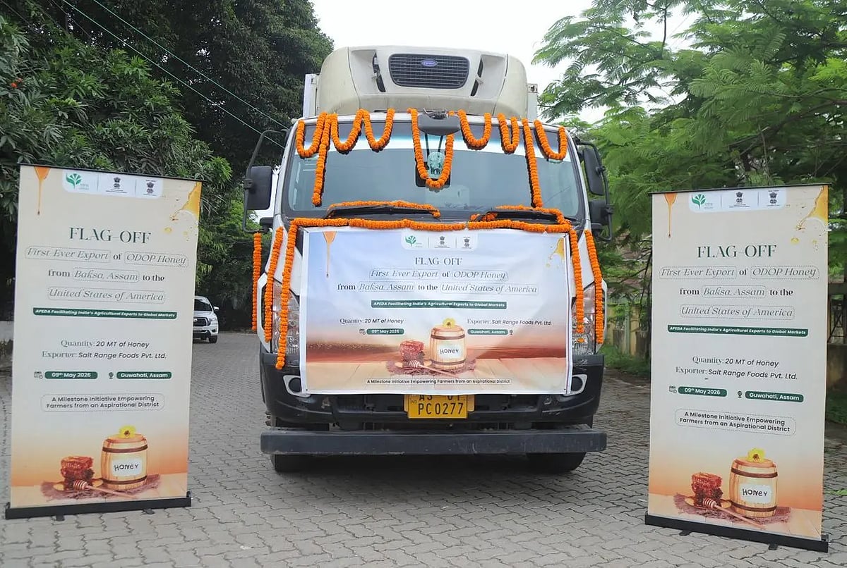 Assam exports first 20 MT consignment of organic honey from Baksa to USA