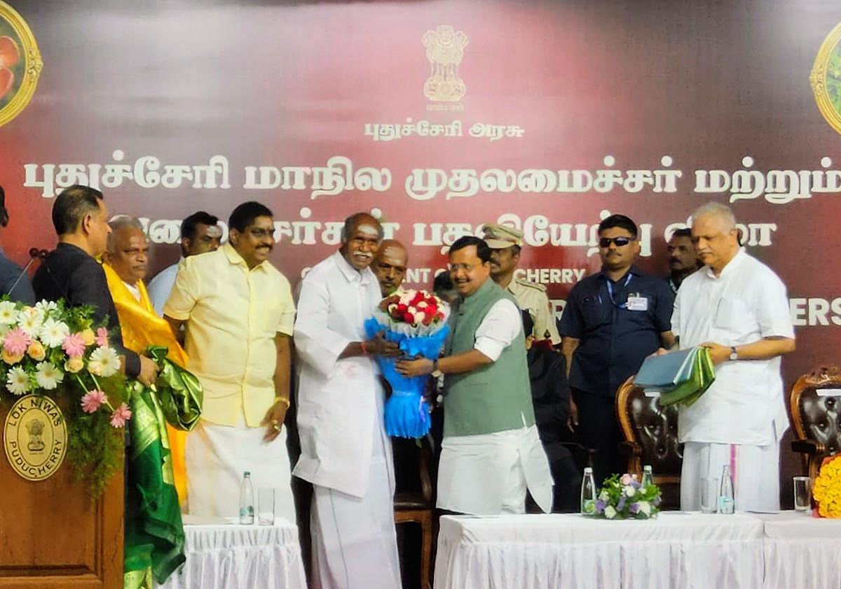 N Rangasamy sworn in as Puducherry Chief Minister