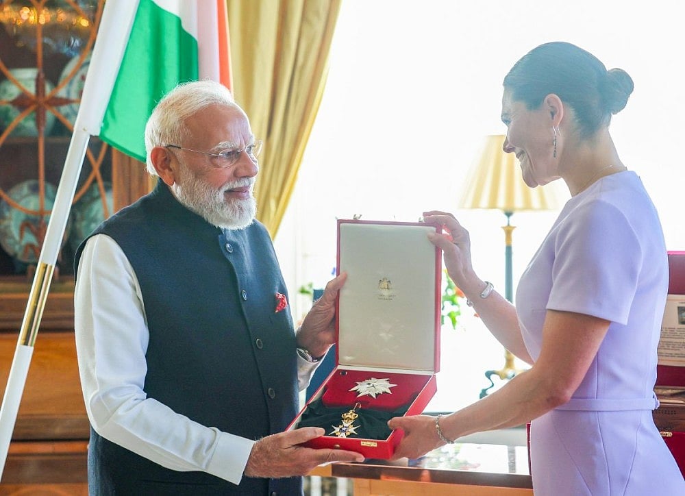NDA leaders hail Sweden’s highest honour conferred on Prime Minister ...