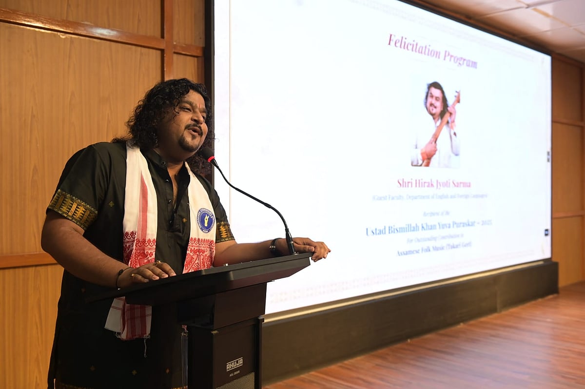 Girijananda Chowdhury University (GCU) honours folk artiste Hirakjyoti ...