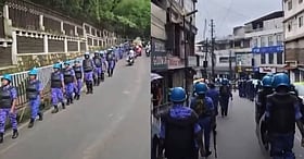 Indian Army, RAF Conduct Flag March in Shillong