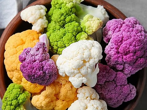 फूलगोभी अब बैंगनी, पीले, हरे रंग में आएगी
