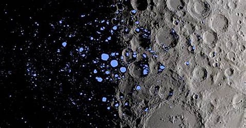 अध्ययन: चंद्रमा की उपसतह पर शोषण योग्य गहराई में अधिक बर्फ है
