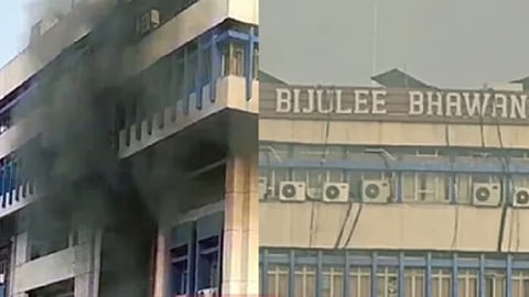 गुवाहाटी के बिजुली भवन में आग लग गई