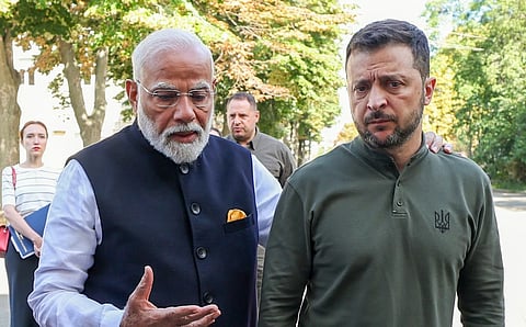 भारत शांति के लिए सक्रिय भूमिका निभाने को तैयार: प्रधानमंत्री नरेंद्र मोदी ने यूक्रेन के राष्ट्रपति व्लादिमिर ज़ेलेंस्की से कहा