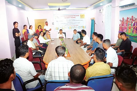 ई.एम. धर्म नारायण दास ने कहा कि बी.टी.सी. का लक्ष्य उन्नत सुविधाओं और साहसिक खेलों के साथ पर्यटन को बढ़ावा देना है 
 