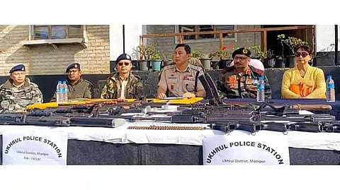 मणिपुर: उखरुल पुलिस ने लूटे गए 80 प्रतिशत हथियार बरामद किए 