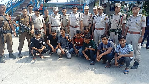 न्यू बोंगाईगाँव रेलवे जंक्शन पर आठ अवैध बांग्लादेशी अप्रवासी गिरफ्तार