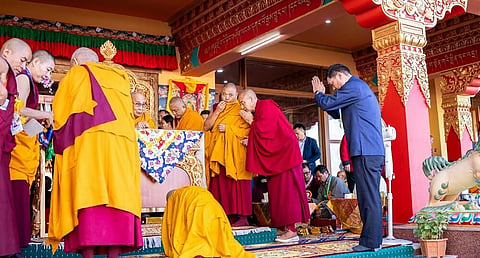 अरुणाचल प्रदेश के मुख्यमंत्री पेमा खांडू लद्दाख में दलाई लामा की आध्यात्मिक सभा में शामिल हुए