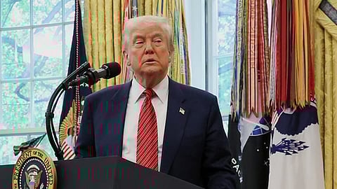 अमेरिकी राष्ट्रपति डोनाल्ड ट्रंप ने भारत-पाक युद्ध समाप्त करने का दावा दोहराया