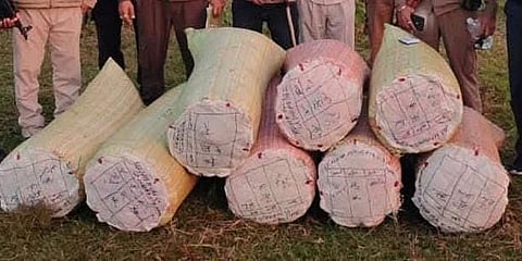 असम: मज़बत पुलिस ने ड्रग नेटवर्क का किया खुलासा , 213 किलोग्राम गांजा ज़ब्त 