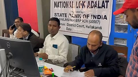 हैलाकांडी में राष्ट्रीय लोक अदालत का आयोजन; 6,000 पूर्व-मुकदमेबाजी मामलों की निपटान 