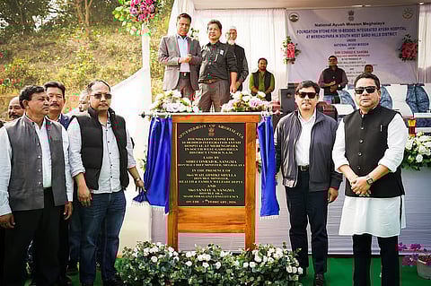 मेघालय में नए आयुष अस्पताल का नींव पत्थर, मुख्यमंत्री ने सीमा पर सतर्कता की अपील की