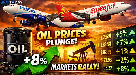 Airline Stocks Soar as Oil Drops: IndiGo, SpiceJet Jump Up to 8%
